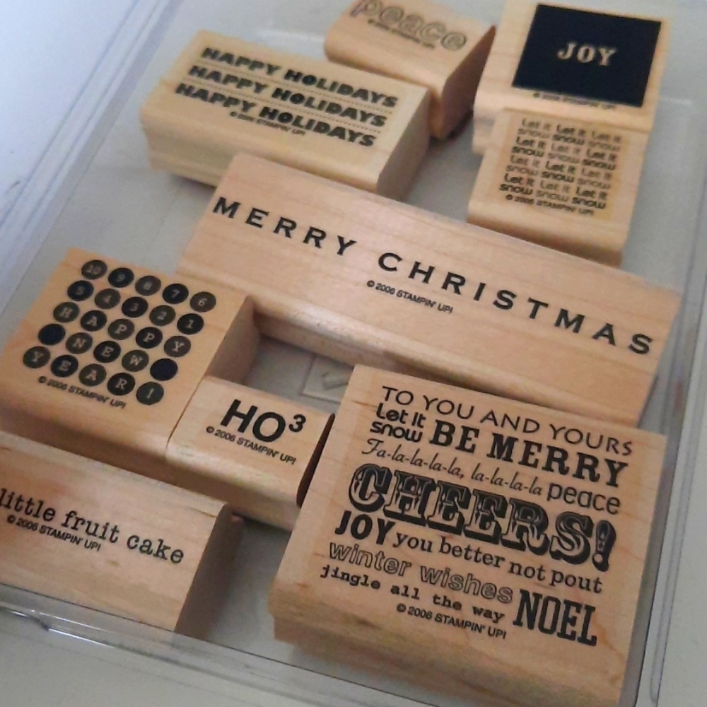 Glad Tidings Stampin up Rubber stamp set